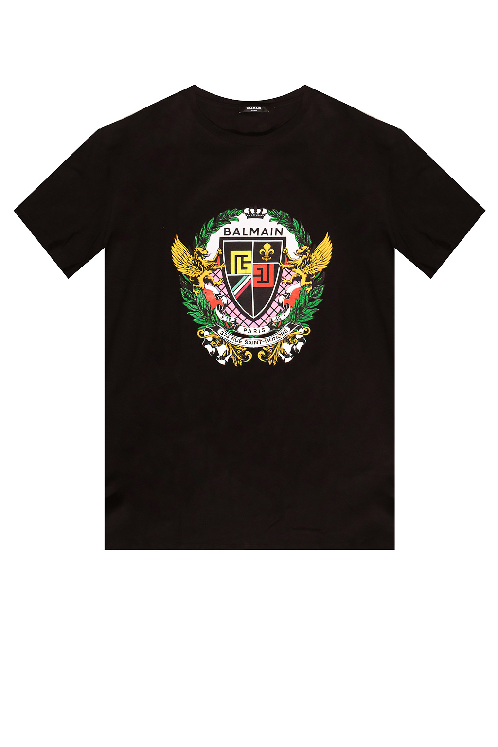 送料関税込【BALMAIN】刺繍入りコットンジャージーTシャツ BALMAIN コットンジャージー Tシャツ 刺繍入り | ミスターポーター